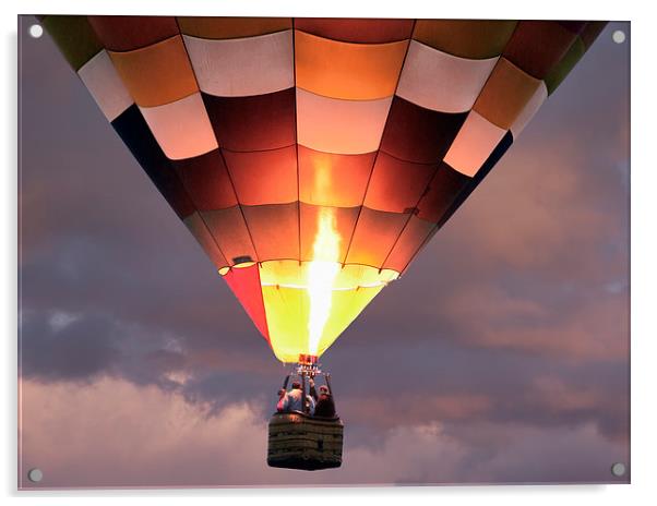 Hot air balloon Acrylic by Tony Bates