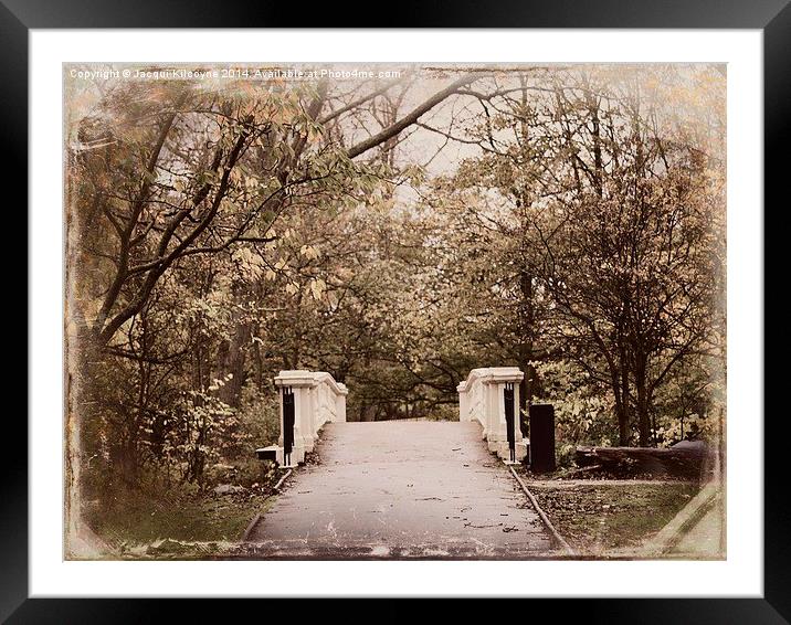 Bridge into Stanley Park Framed Mounted Print by Jacqui Kilcoyne