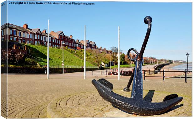 Egremont front on the River Mersey Canvas Print by Frank Irwin