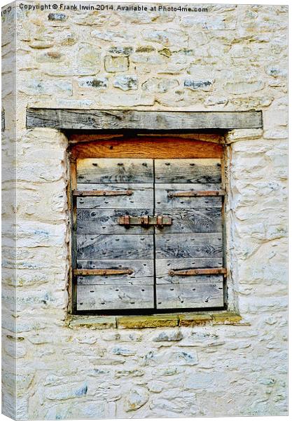 An old door found in Conway, North Wales Canvas Print by Frank Irwin