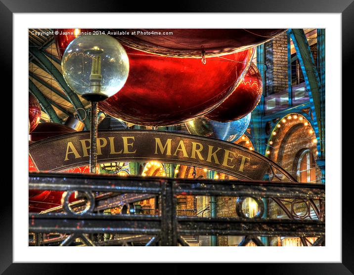 Apple Market Horizontal Framed Mounted Print by Jasna Buncic