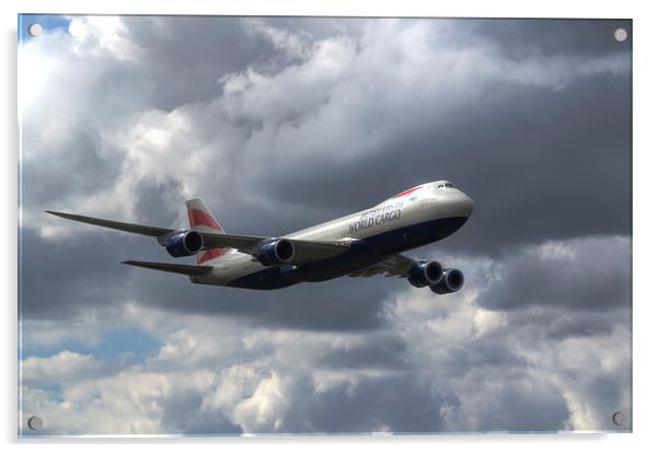 Boeing 747-87UF Acrylic by Nigel Bangert