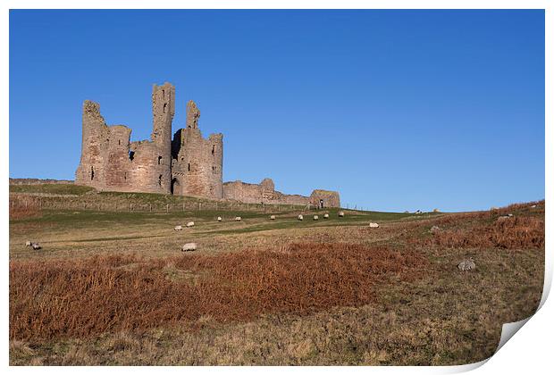 Dunstanburgh Castle Print by Kevin Tate