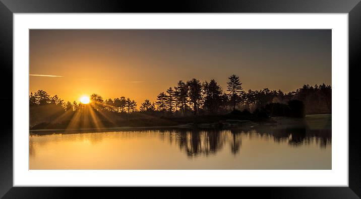 Sunrise at Mogshade Framed Mounted Print by Phil Wareham
