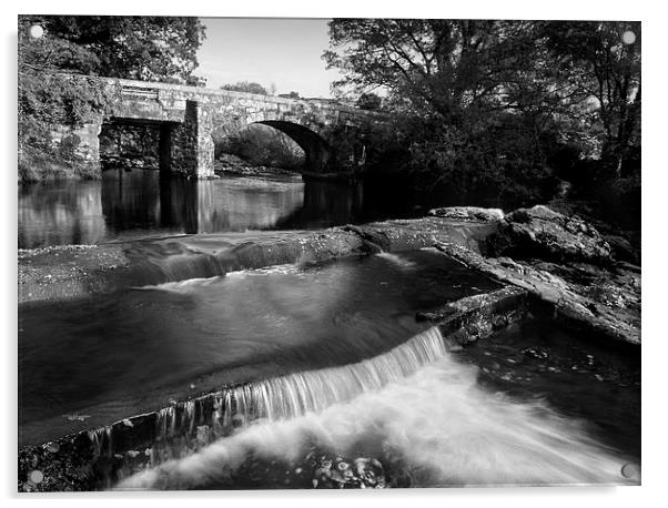 Hill Bridge & River Tavy Falls Acrylic by Darren Galpin