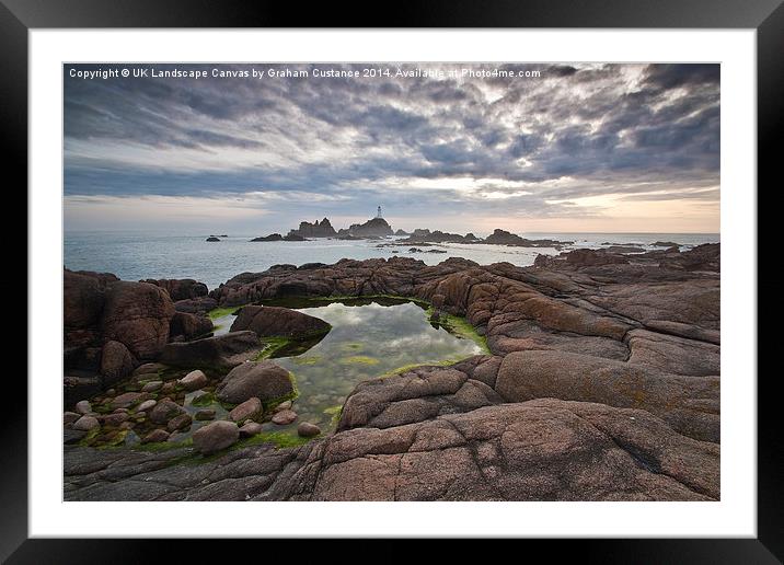 Corbiere Lighthouse Jersey Framed Mounted Print by Graham Custance