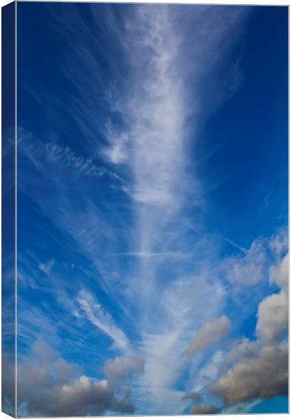 Column Cloud Canvas Print by David Pyatt