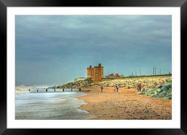 Withernsea Beach 2013 Framed Mounted Print by Martin Parkinson