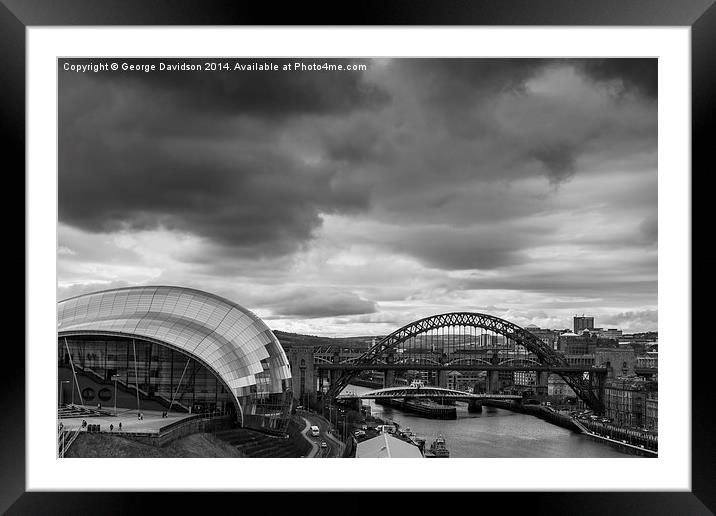 Newcastle Framed Mounted Print by George Davidson