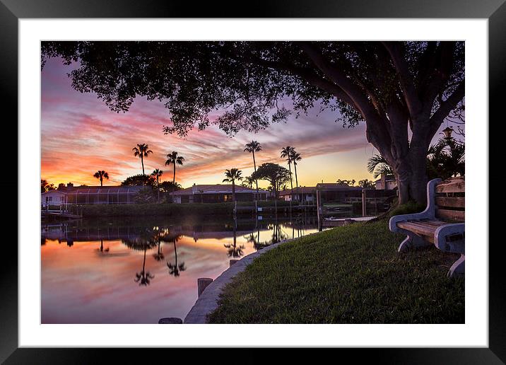 Tropical Sunset Framed Mounted Print by Robert Pettitt