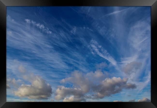 Dramatic sky Framed Print by David Pyatt