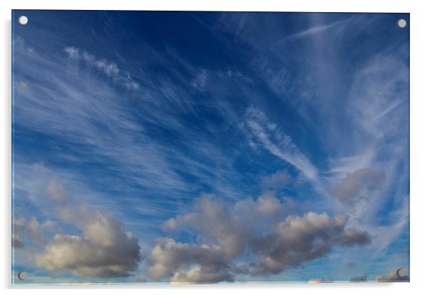 Dramatic sky Acrylic by David Pyatt