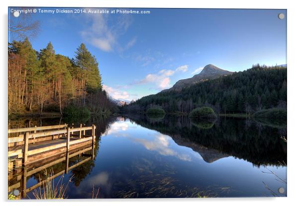 Glencoe Lochan, Scotland. Acrylic by Tommy Dickson