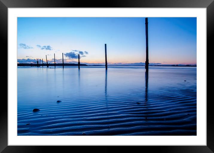 Poole Harbour Evening Hill Framed Mounted Print by Kelvin Futcher 2D Photography