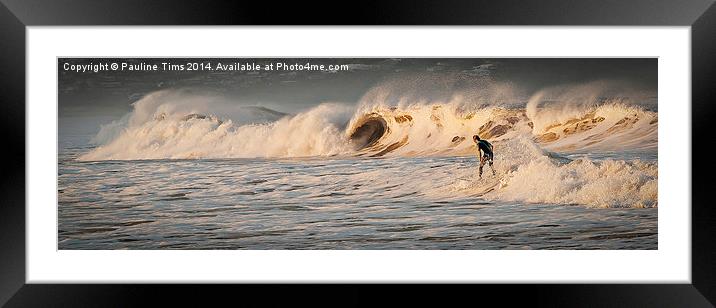 Surfs Up Framed Mounted Print by Pauline Tims