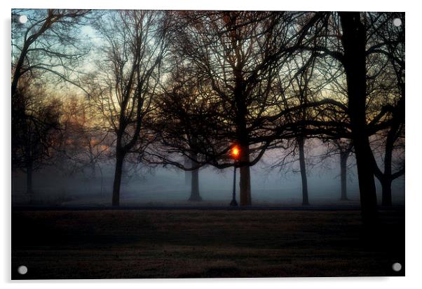 Morning Fog Acrylic by William Battle