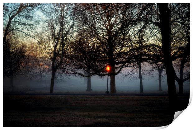 Morning Fog Print by William Battle