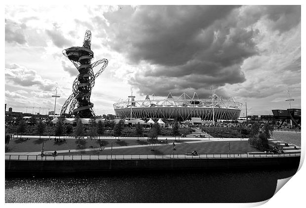 Olympic Park London 2012 Print by Maggie Railton