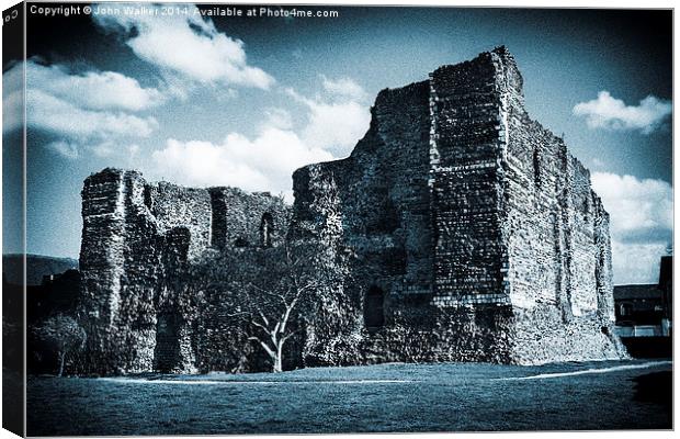 The Ruined Castle Canvas Print by John B Walker LRPS