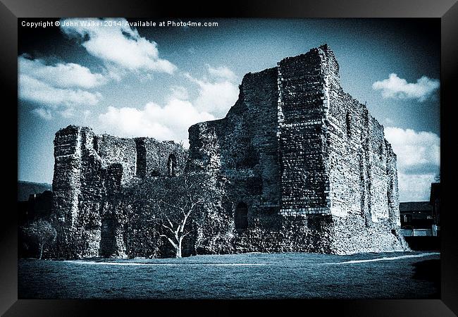 The Ruined Castle Framed Print by John B Walker LRPS