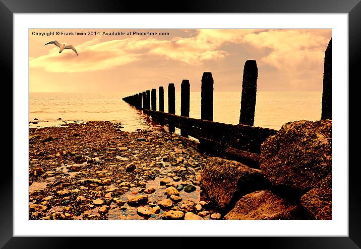 Sunset in the Irish Sea Framed Mounted Print by Frank Irwin