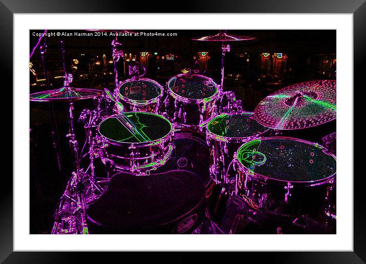 Drums Framed Mounted Print by Alan Harman