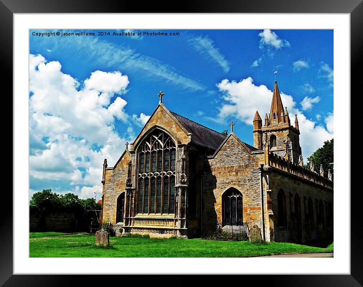 St Lawrences Church, Worcestershire Framed Mounted Print by Jason Williams