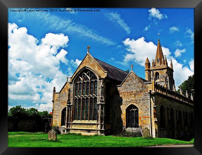 St Lawrences Church, Worcestershire Framed Print by Jason Williams