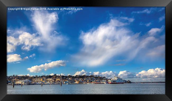 Cowes Waterfront Framed Print by Wight Landscapes
