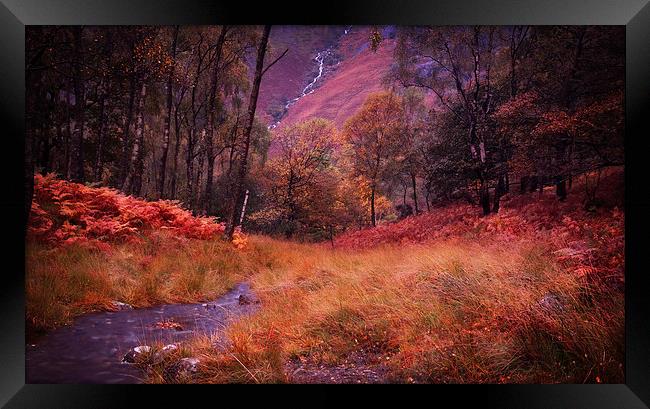 Autumn Lake District Landscape Framed Print by Ceri Jones