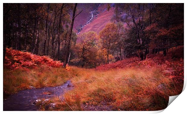 Autumn Lake District Landscape Print by Ceri Jones