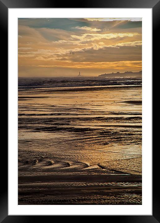 On Golden Sea Framed Mounted Print by Jim Jones