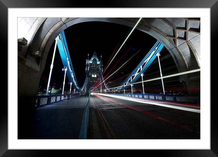 London By Night Framed Mounted Print by Chris Smith
