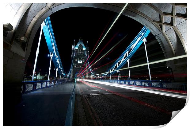 London By Night Print by Chris Smith