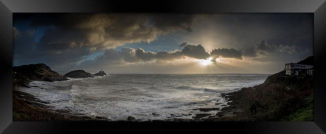 Bracelet Bay Dawn Framed Print by Creative Photography Wales
