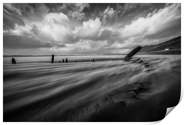 Helvetia Sandstorm Print by Creative Photography Wales