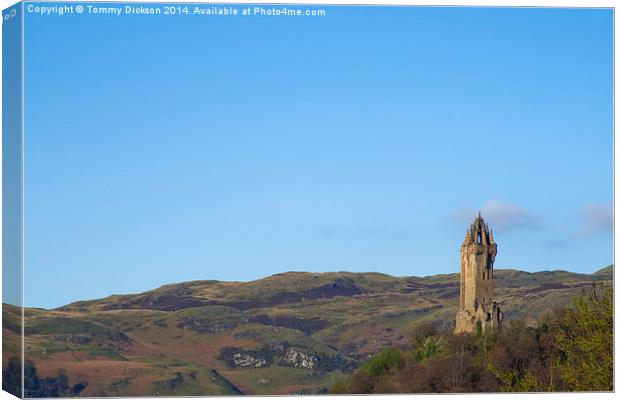Majestic William Wallace Monument Canvas Print by Tommy Dickson