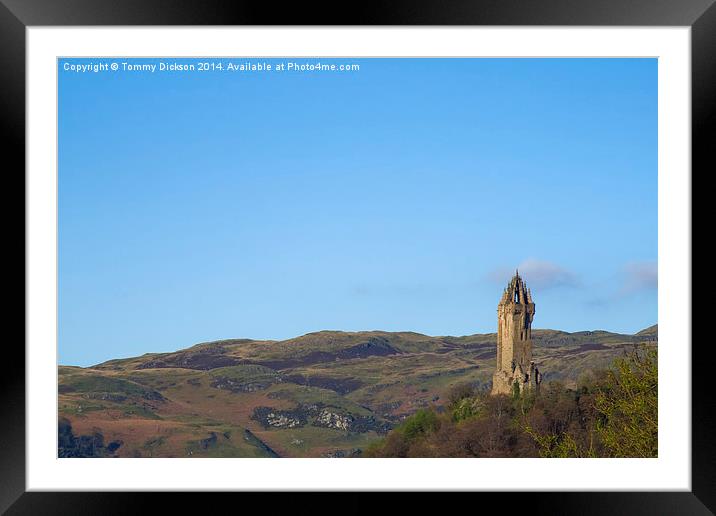 Majestic William Wallace Monument Framed Mounted Print by Tommy Dickson