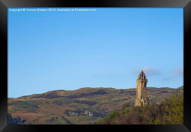 Majestic William Wallace Monument Framed Print by Tommy Dickson