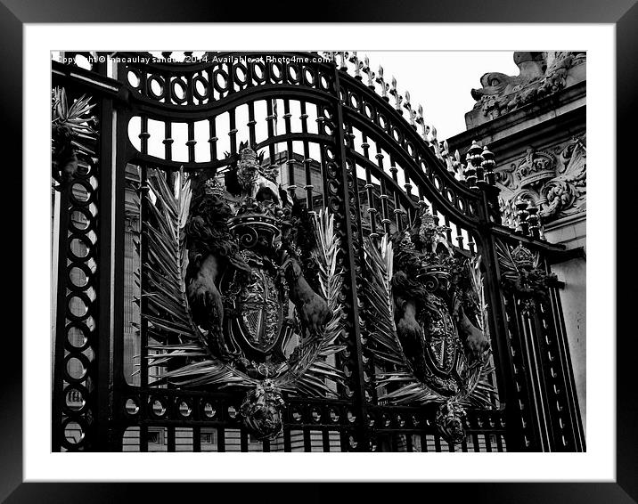 palace gates Framed Mounted Print by macaulay sanders
