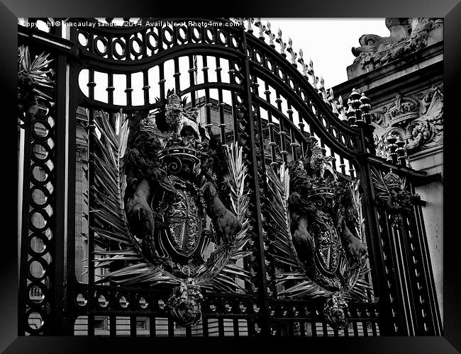 palace gates Framed Print by macaulay sanders