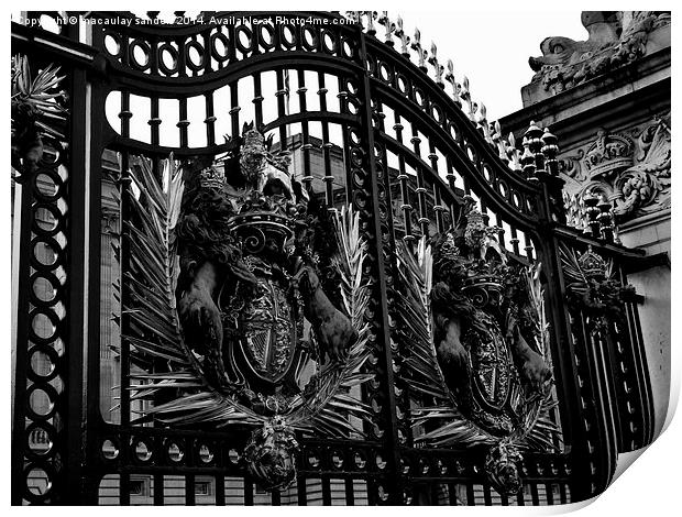 palace gates Print by macaulay sanders