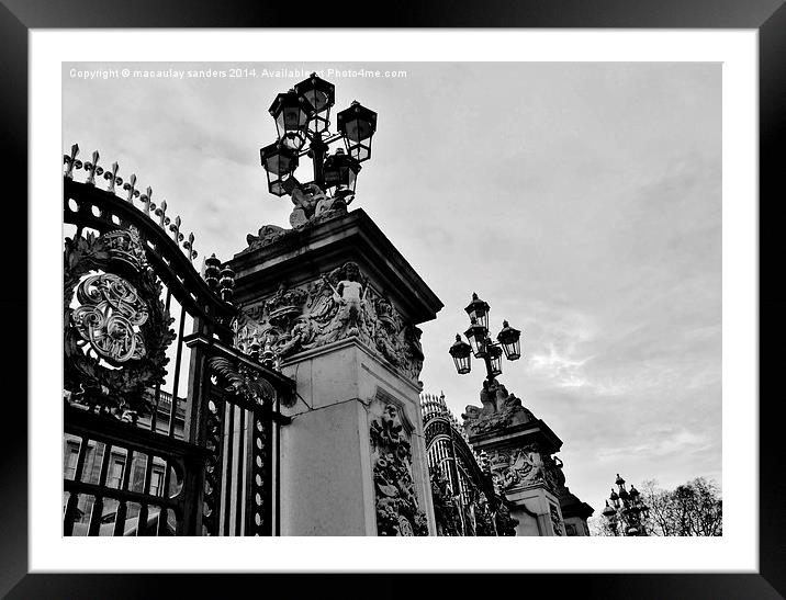 Royal gates Framed Mounted Print by macaulay sanders
