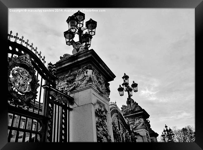 Royal gates Framed Print by macaulay sanders