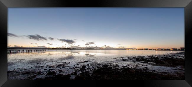 Poole Harbour through a fisheye lens Framed Print by Kelvin Futcher 2D Photography