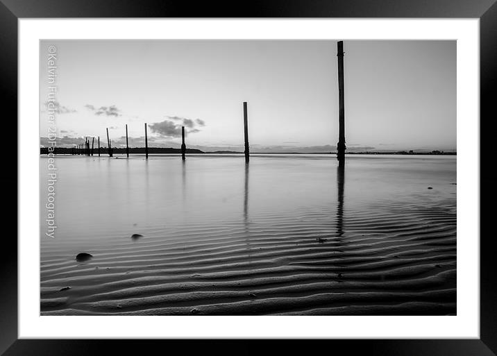 Sunset in Black & White Framed Mounted Print by Kelvin Futcher 2D Photography