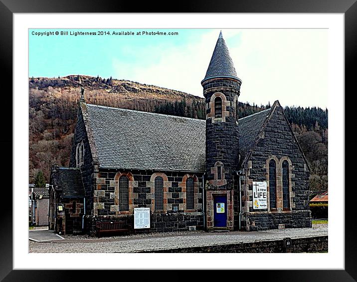 St.Modans Kirk , Benderloch , Scotland Framed Mounted Print by Bill Lighterness