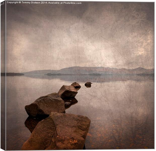 Vintage Loch Lomond Canvas Print by Tommy Dickson