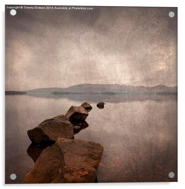 Vintage Loch Lomond Acrylic by Tommy Dickson