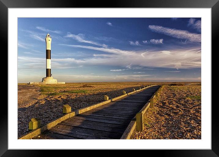 Dungeness Lighthouse Framed Mounted Print by Ian Hufton